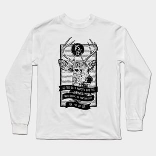 As The Deer Panteth For The Water Brooks Christian Tshirt Long Sleeve T-Shirt